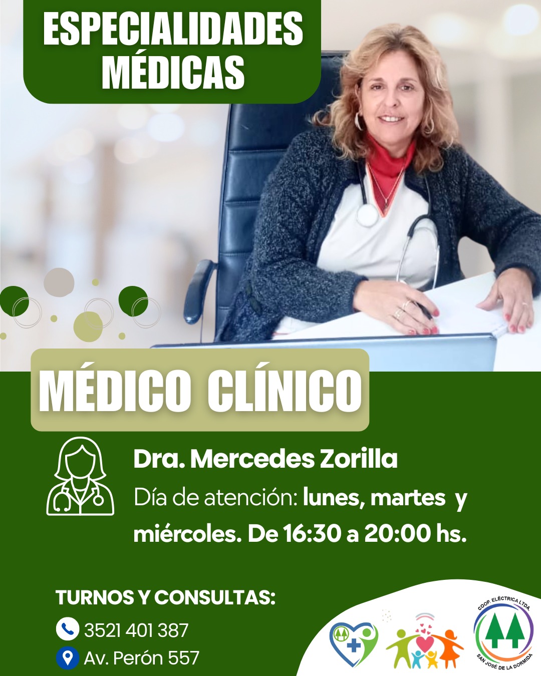 Dra. Mercedes Zorilla - Medico Clinico
